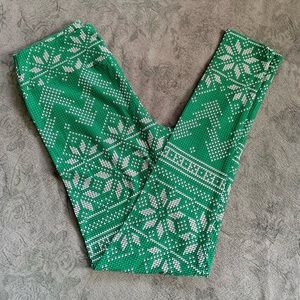 LuLaRoe OS Holiday ‘Knit’ Pattern Leggings